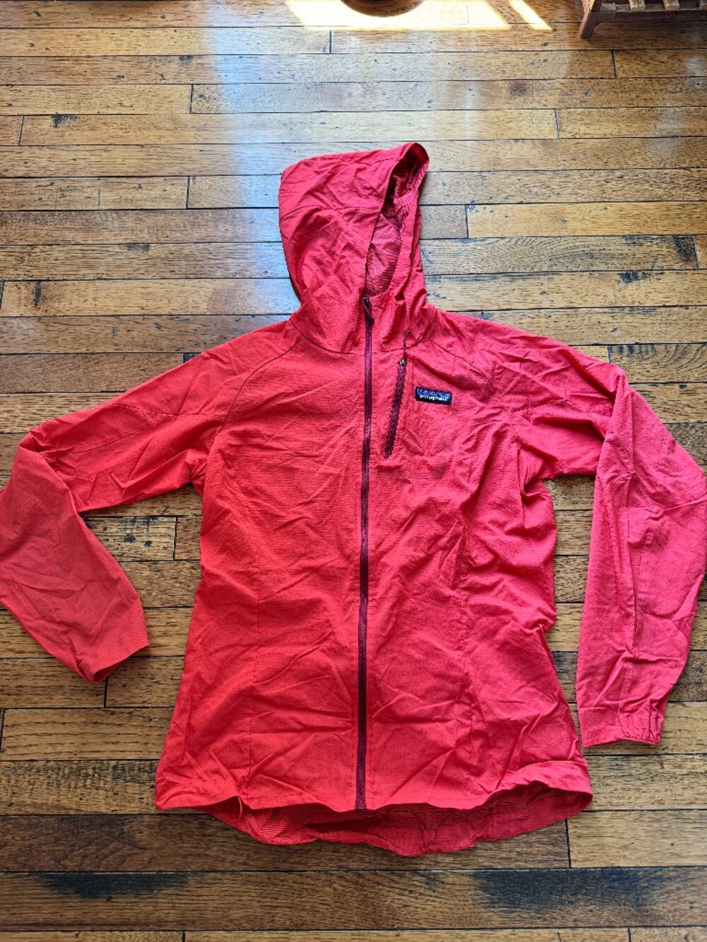 Patagonia Houdini Jacket Women's Medium Red Packable Windbreaker